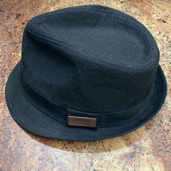 2 Fedora Hats brown/black. Pinch style Levi’s Strauss co. Cotton - Picture 3 of 12